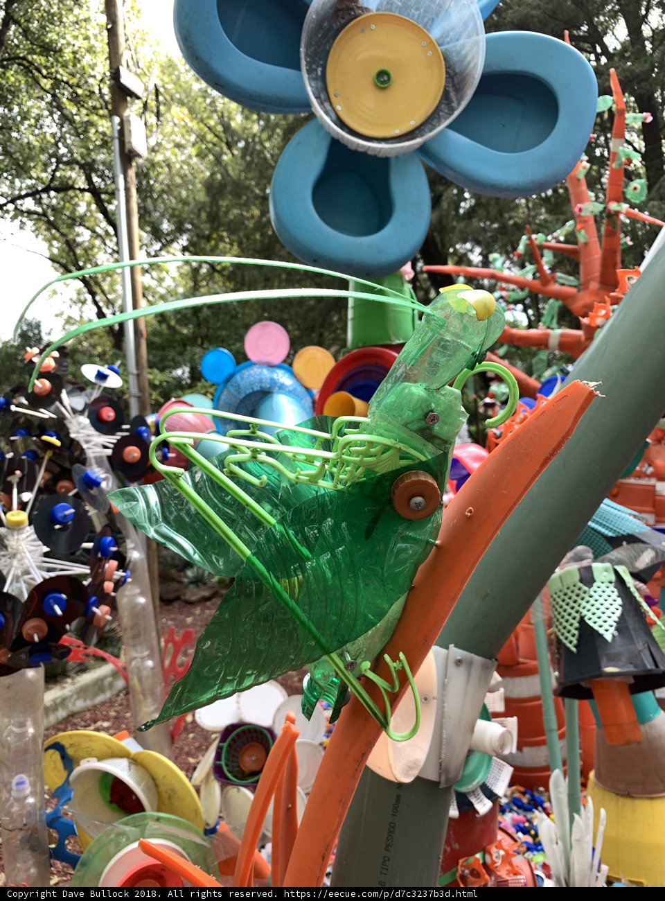 A Colorful Sculpture Full of Fun Objects