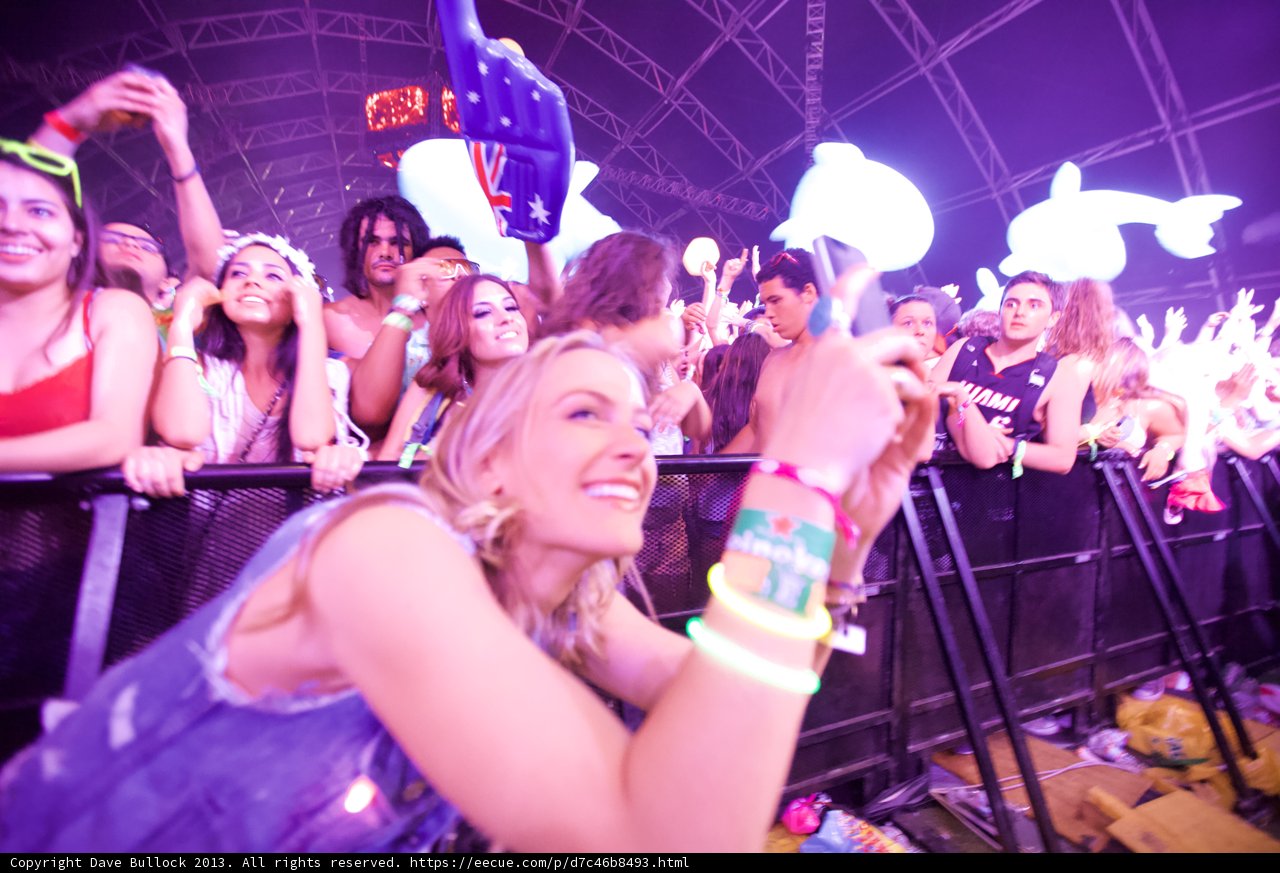 Selfie in the Crowd at Coachella