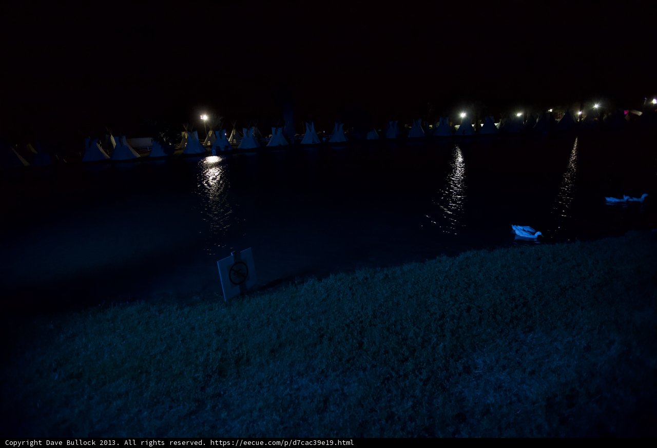 Night Boats on the Glowing Lake