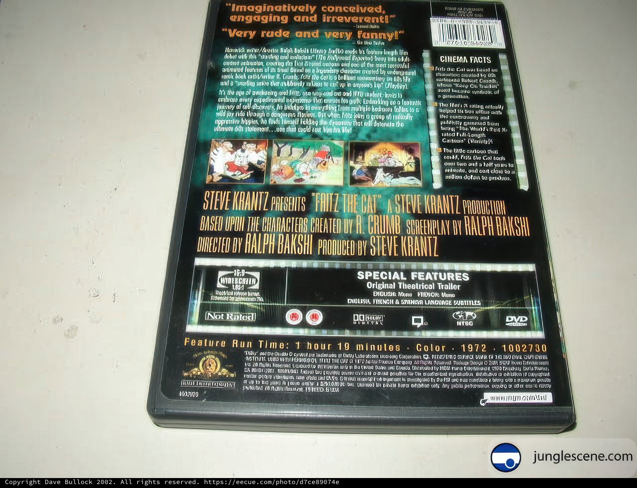 Vintage Movie Advertisement on DVD Case