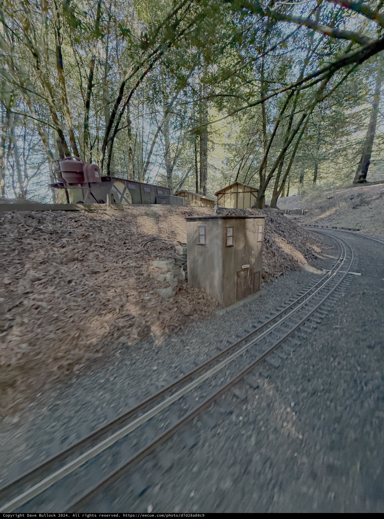 Model Railway Mining Scene with Detailed Buildings