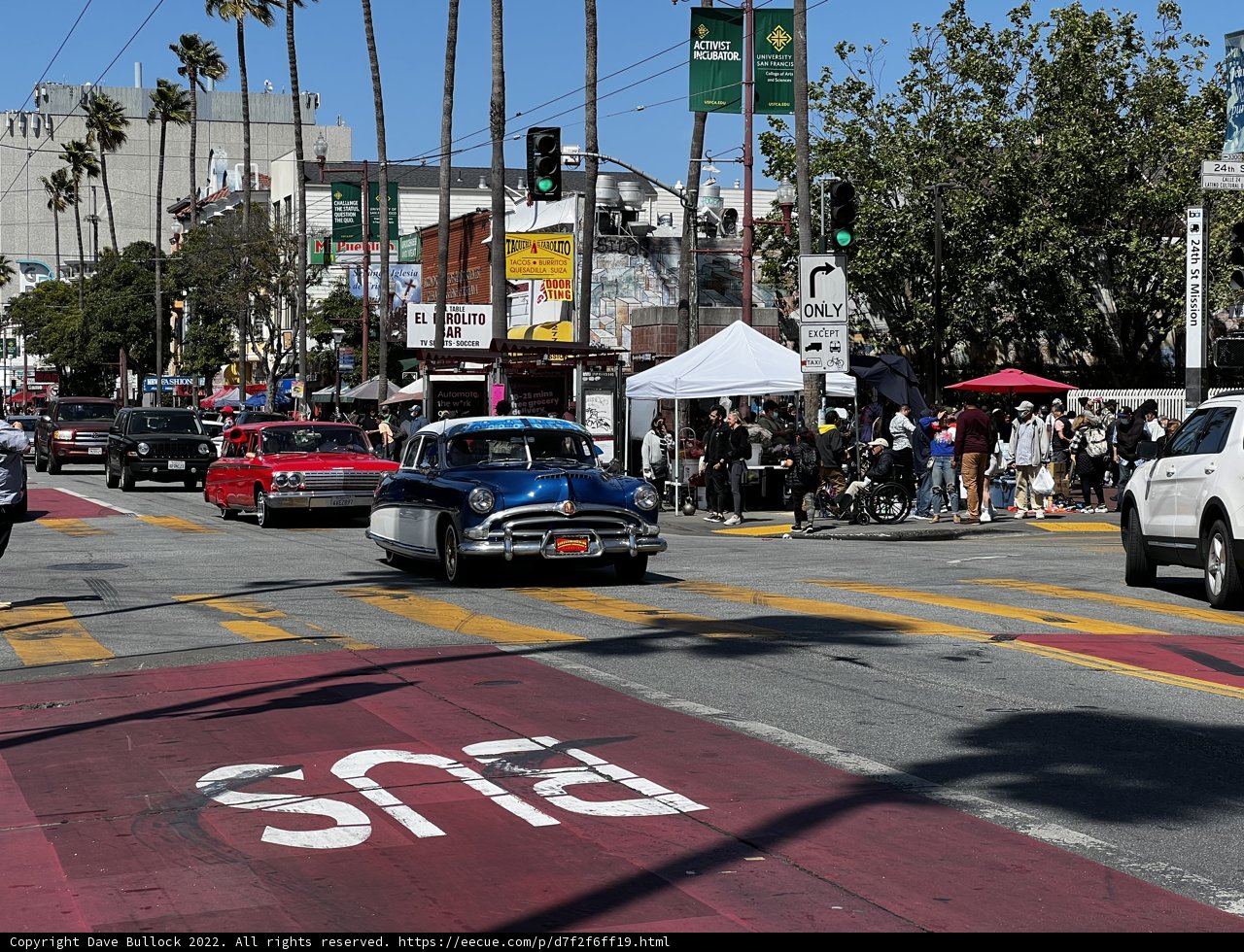 Bustling Street Scene in San Francisco