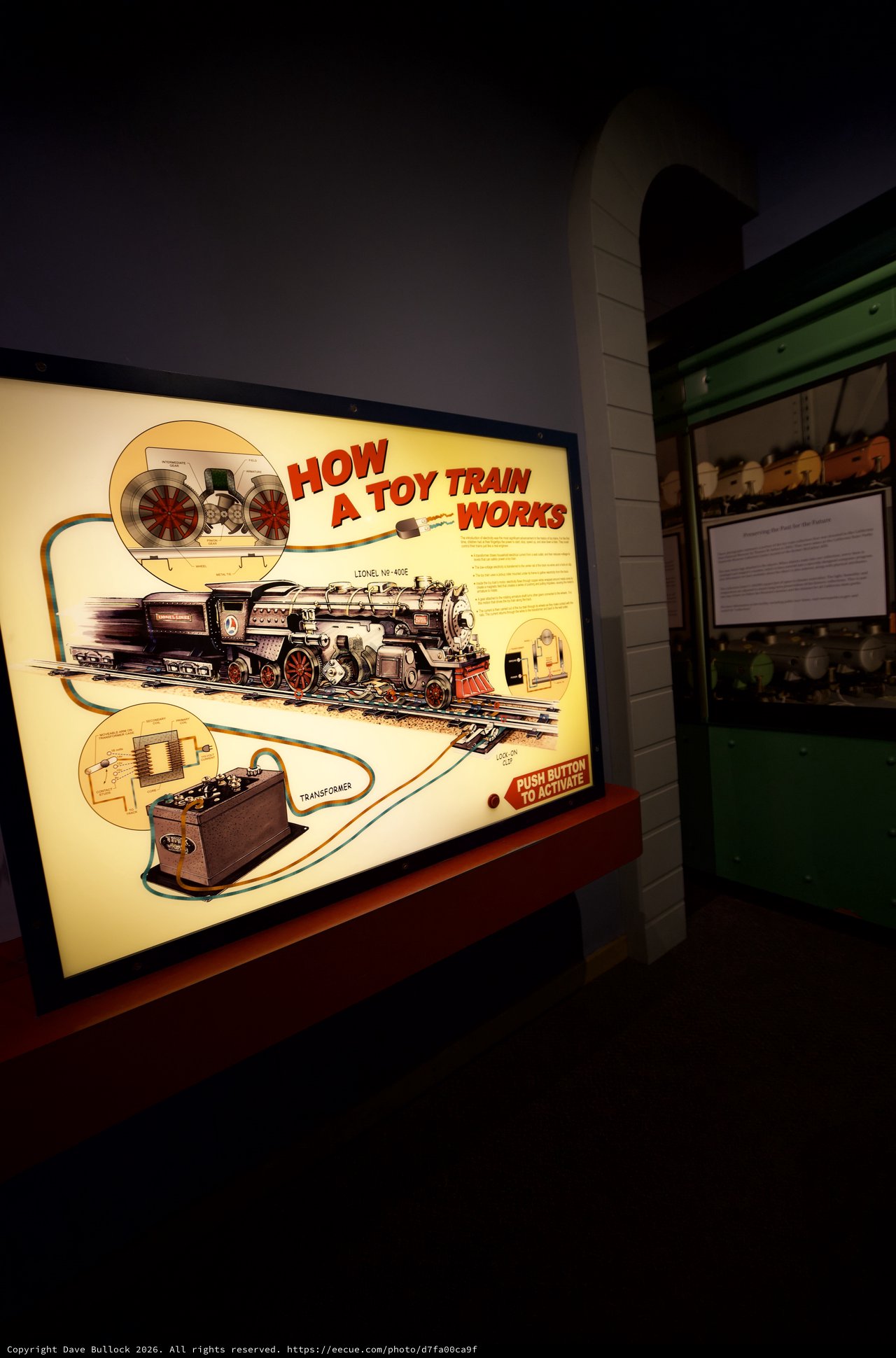 Interactive Toy Train Display at Railroad Museum