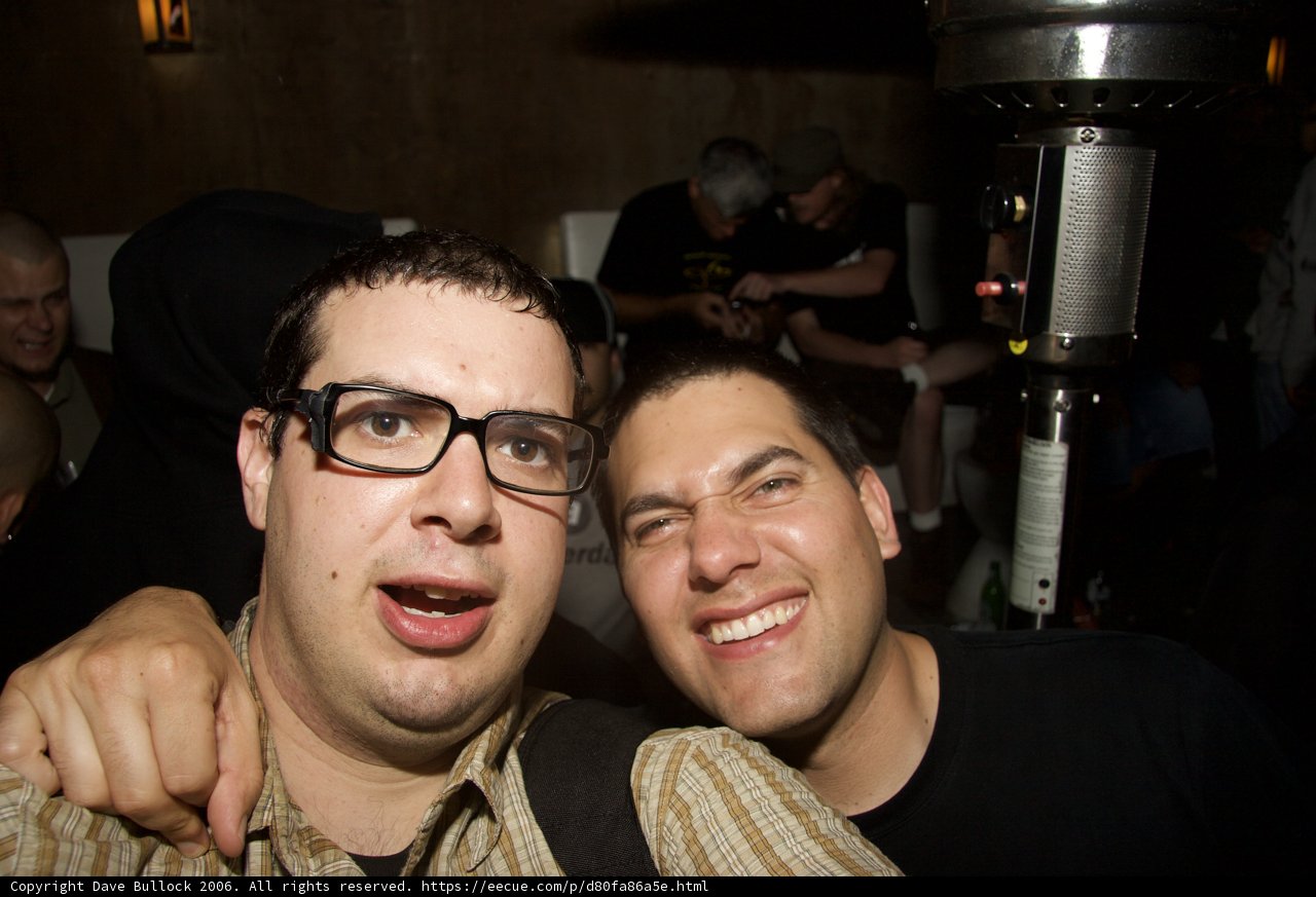 Two Men Strike a Pose in the Club