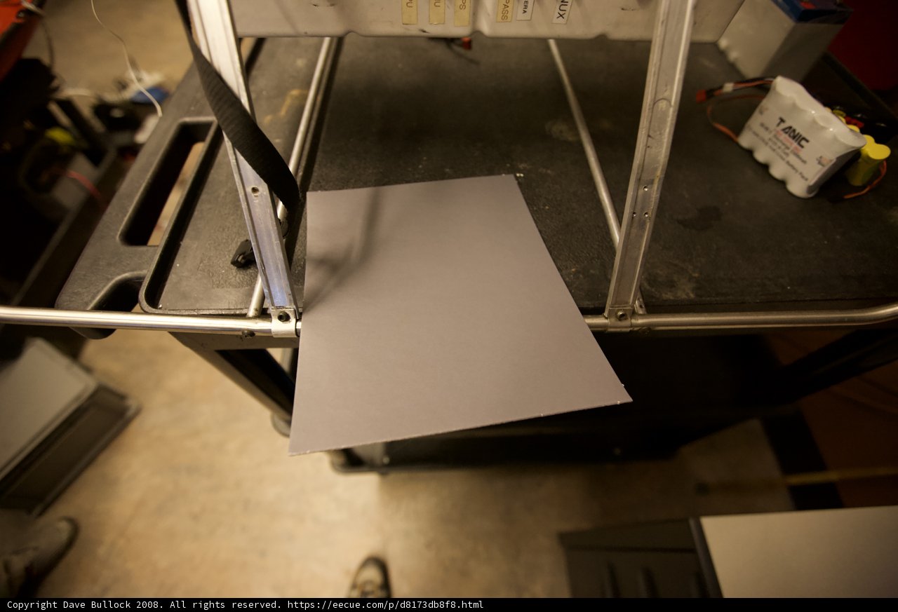 Paper on Plywood Table