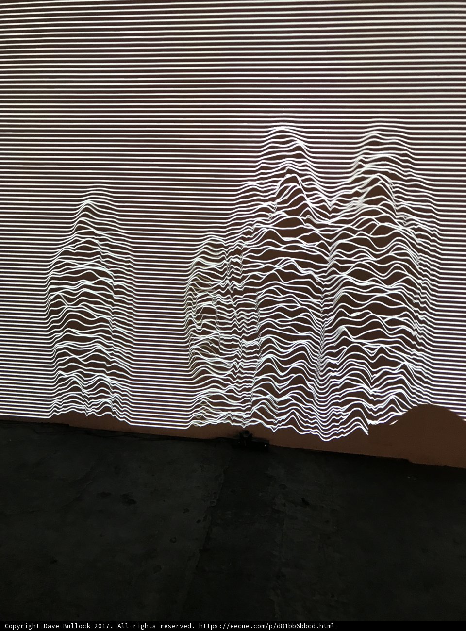 Wave Projection on Wall