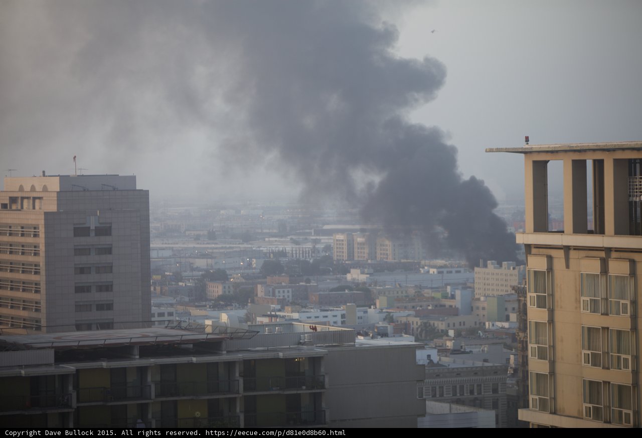 Fire Smoke Spreading Gray