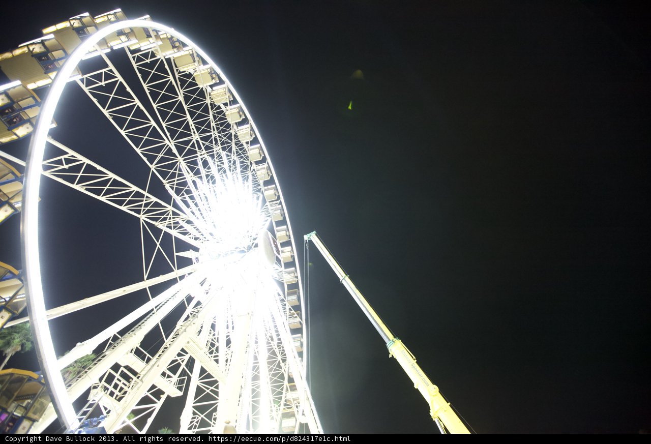A Fun Night Under the Glowing Ferris Wheel