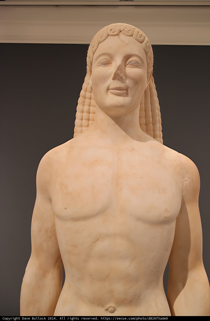Majestic Statue of a Bearded Man
