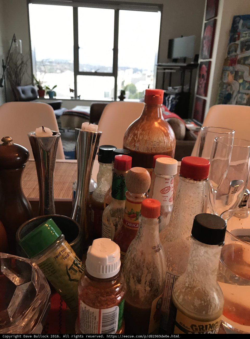 Table of Condiments