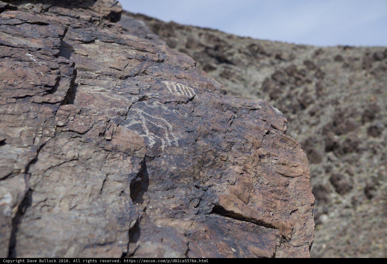 Ancient Inscription on Desert Rock
