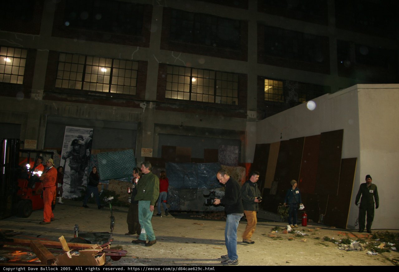 Nighttime Gathering in the Factory