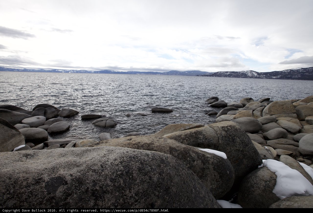 Rocky Shoreline Overlooking Pebble Lake