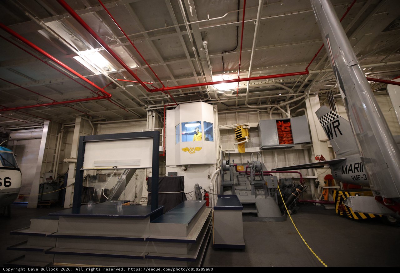 Aircraft Carrier Hangar Bay Flight Simulator Display