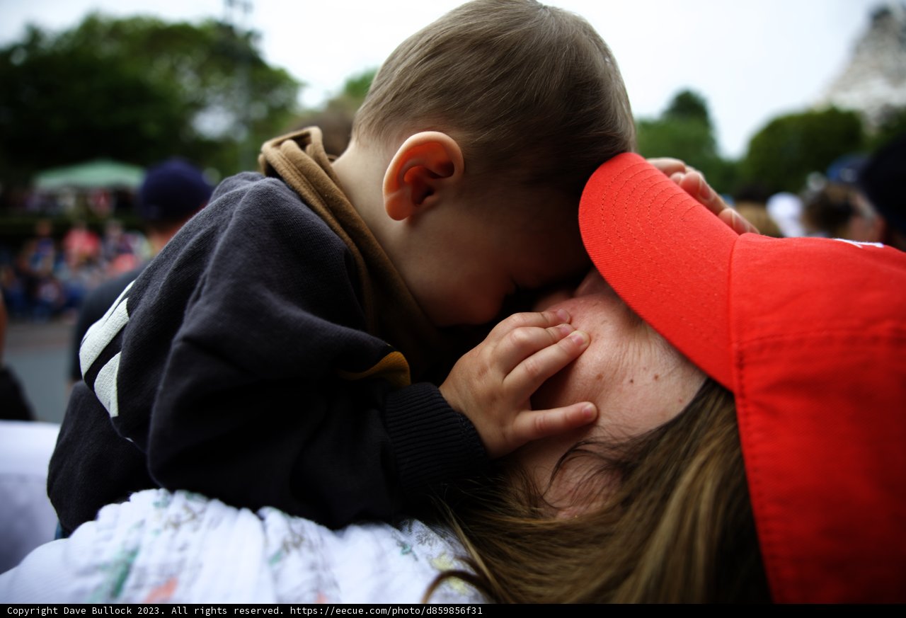 A Tender Moment at Disneyland
