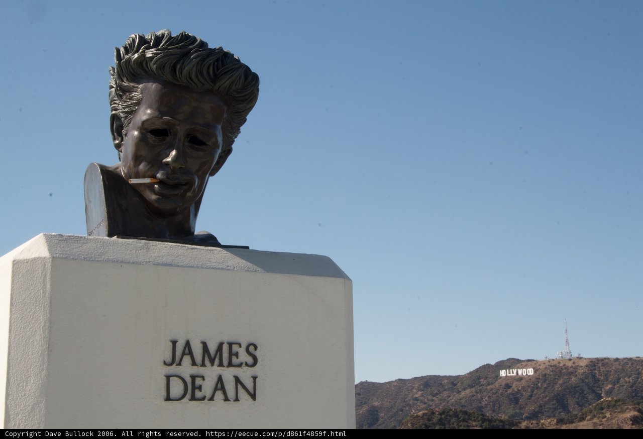 James Dean Memorial at Hollywood Hills