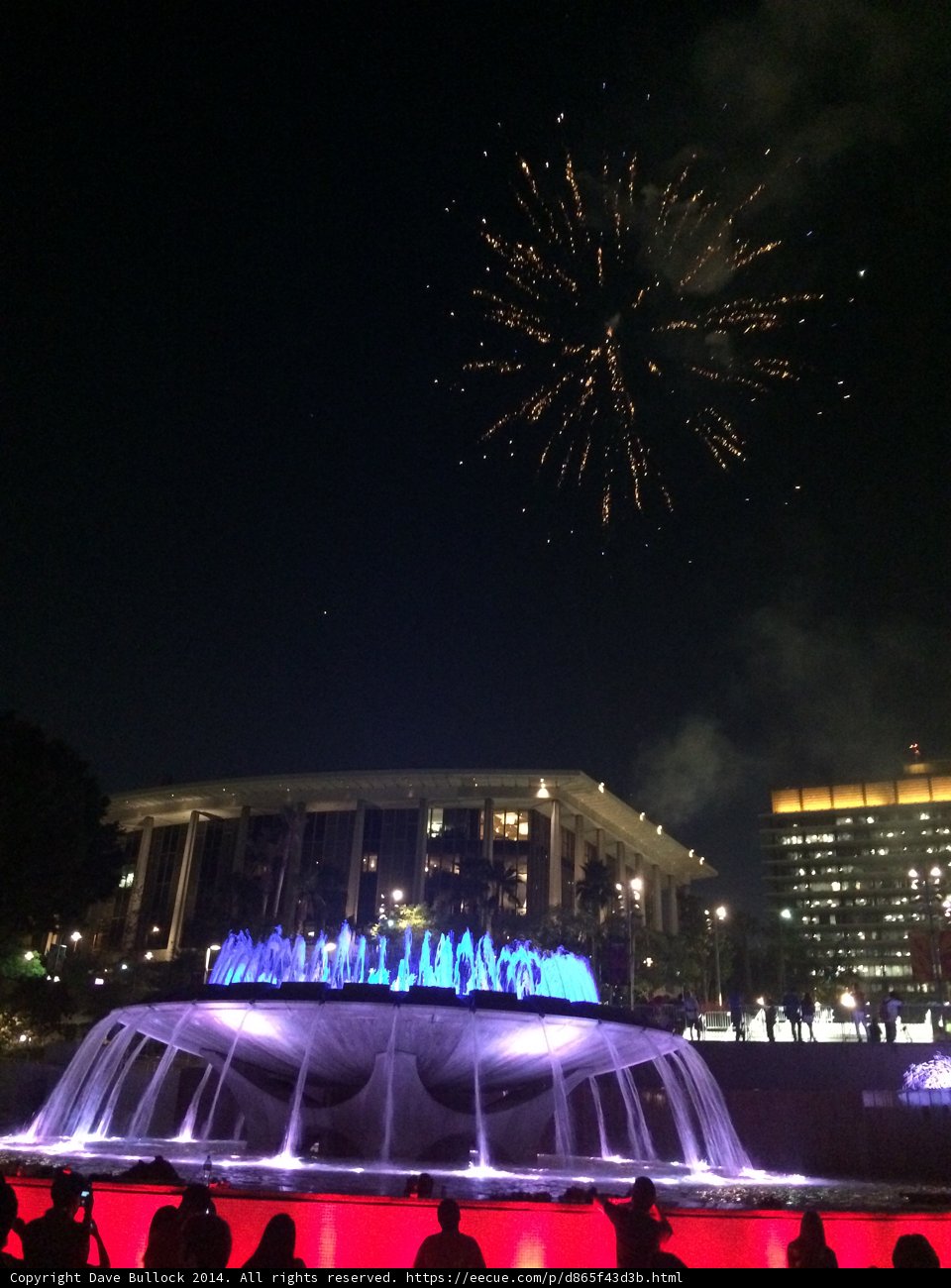 Fireworks Illuminating the Civic Center Mall