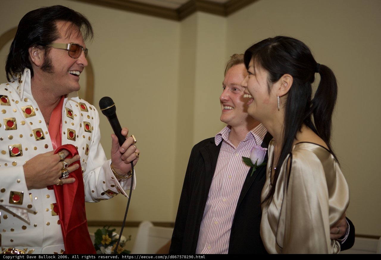 Elvis Presley Wedding Reception Performance