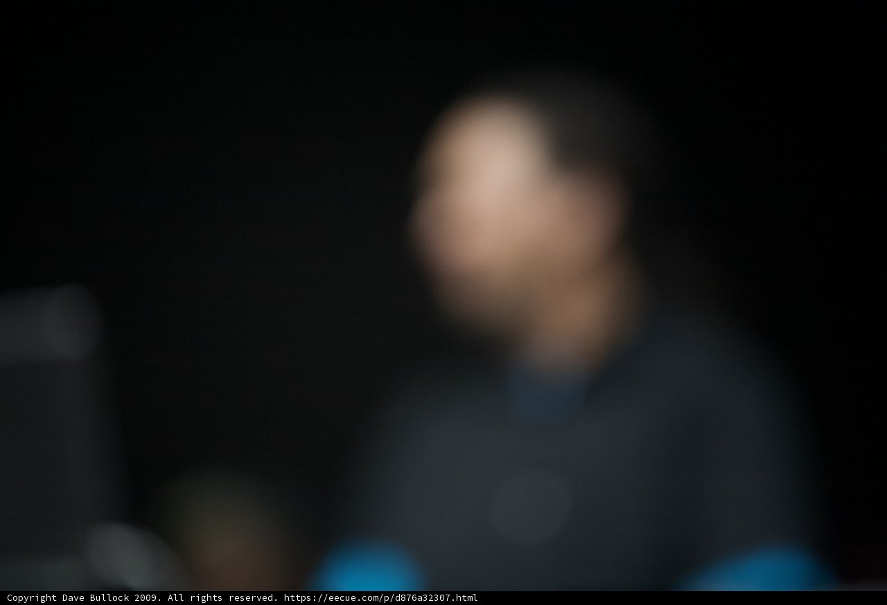 Blurry Focus on a Man at Coachella Concert