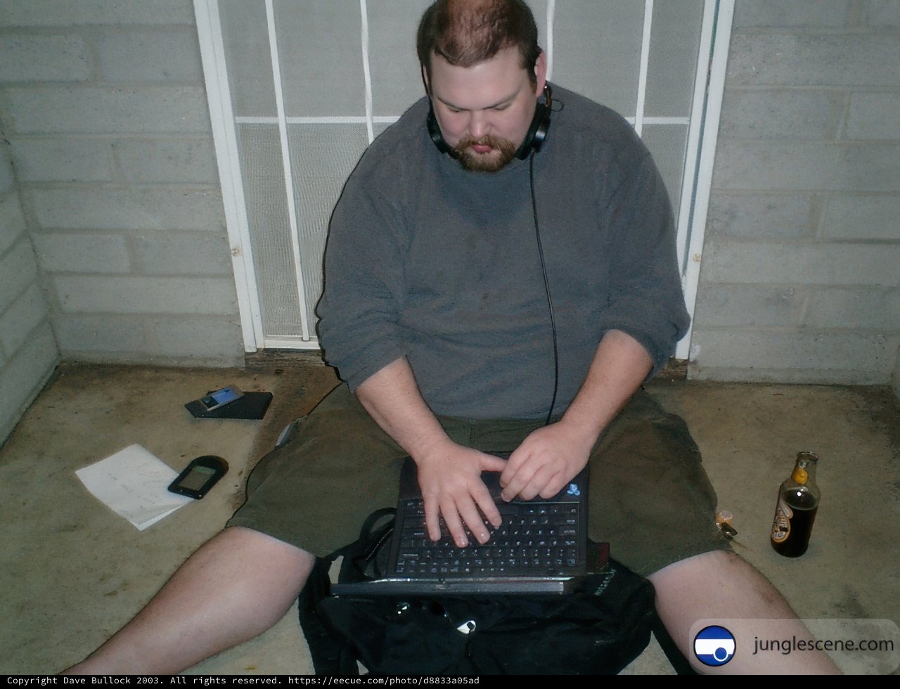 Tech Savvy Man Takes a Break