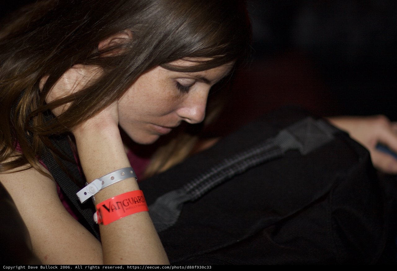 Contemplative Moment at Vanguard Music Venue