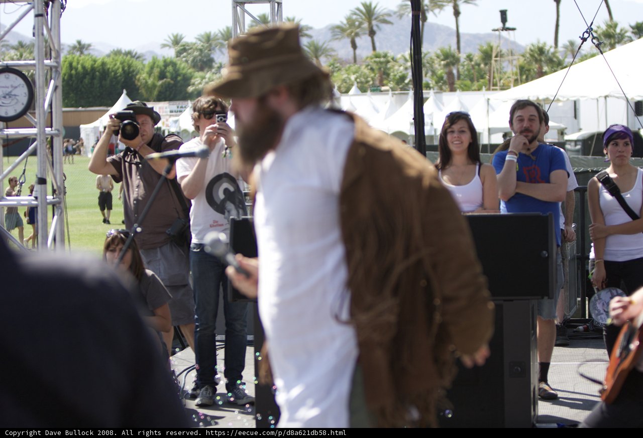 Cowboy on Stage at Coachella