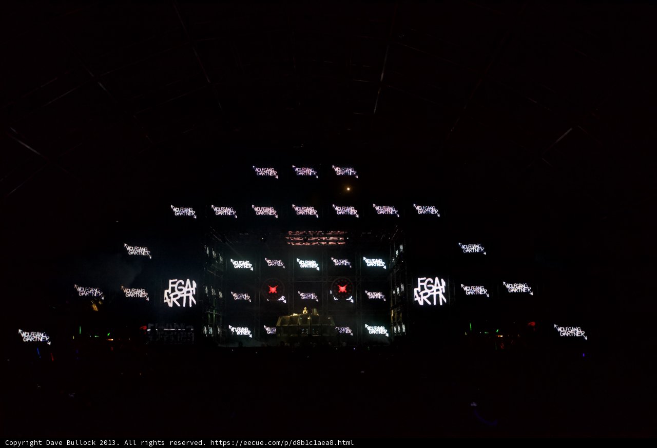 Coachella Stage Lights up the Night Sky