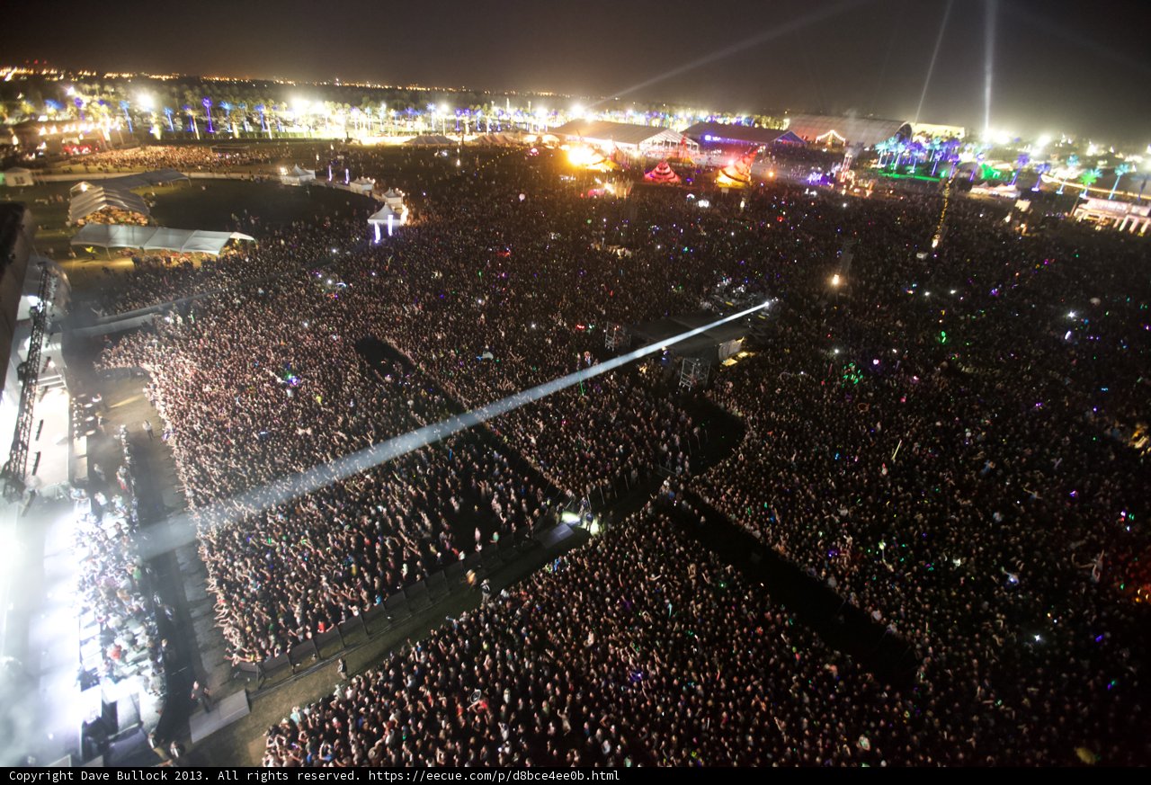 A Metropolis Lit Up: Nighttime Concert in Coachella