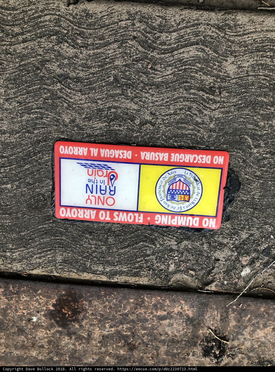 Eye-catching sticker on wooden wall
