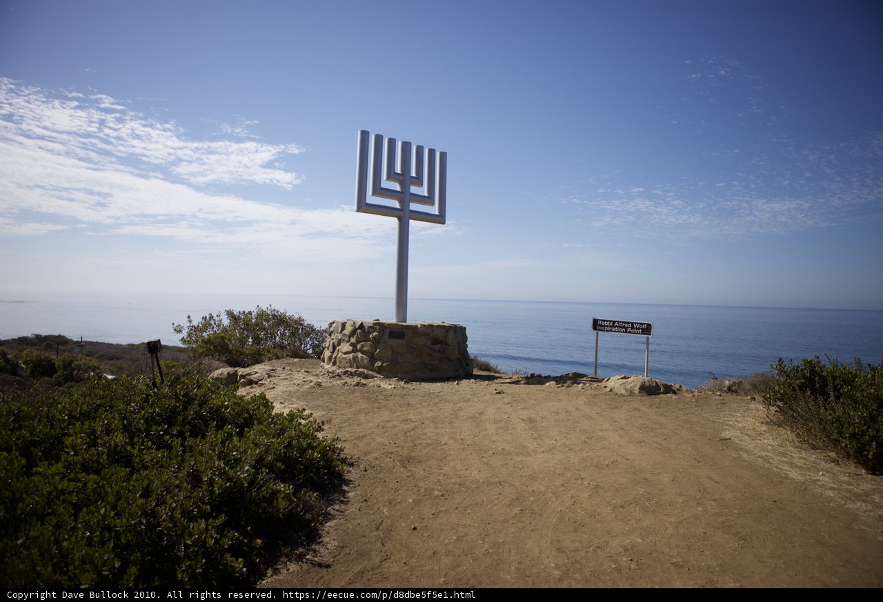 Peaceful Sunset Menorah