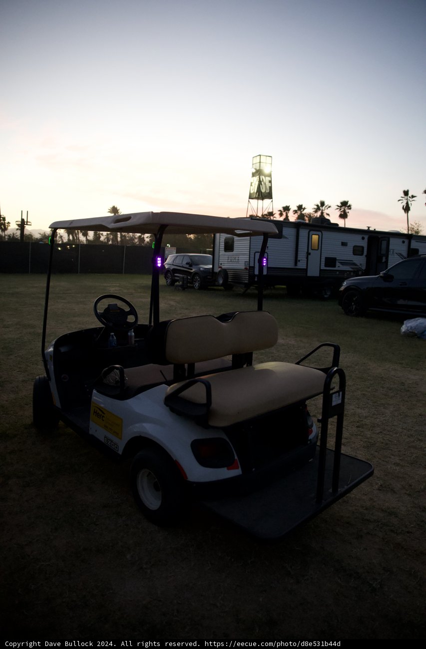 Sunset Silhouettes and Festival Rides at Coachella 2024