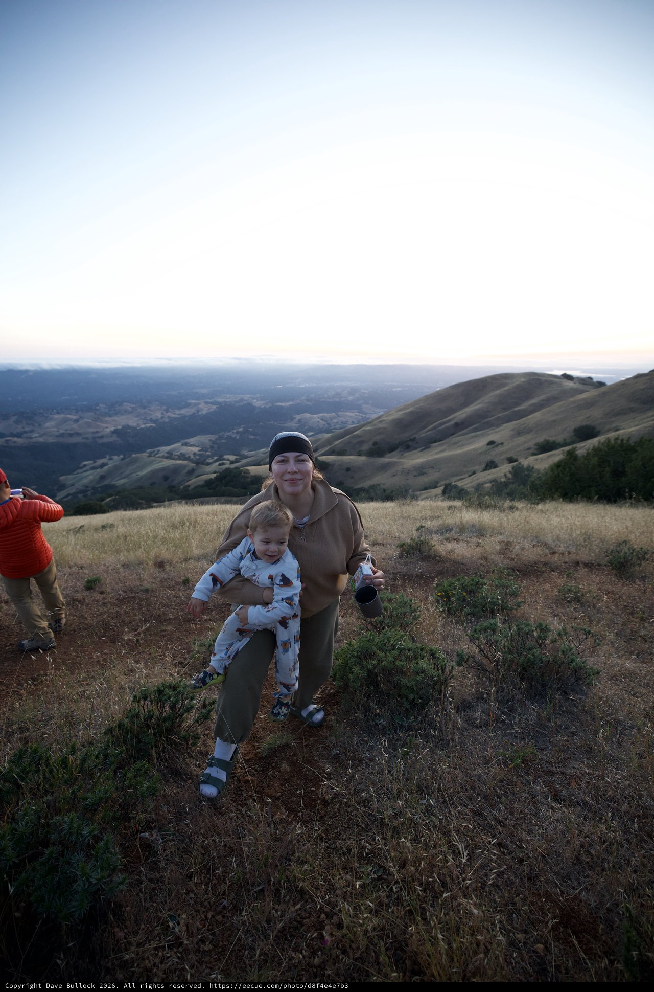 Mother and Toddler at Dawn on Mount Diablo
