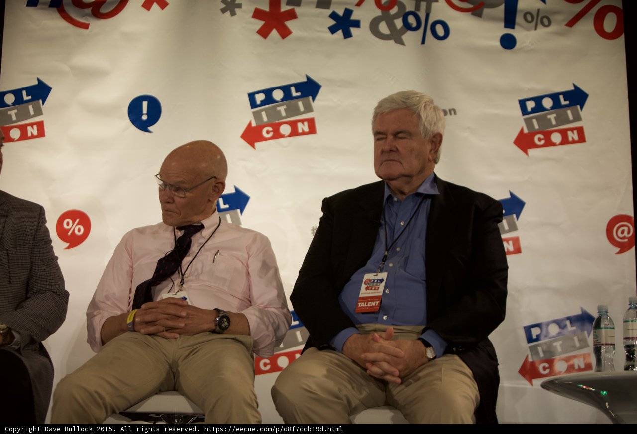 Three Men on a Politicon Stage