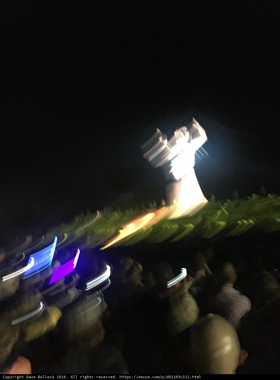 Night Lights and Throngs of People