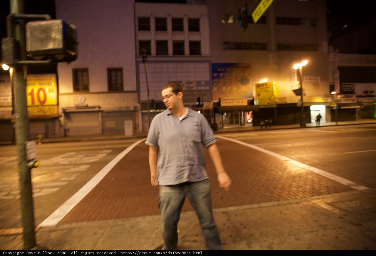 Man on the Busy Street Corner