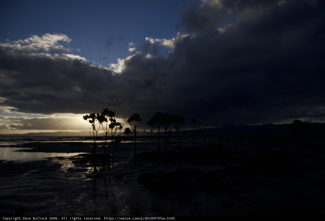 Moody Skies over Fiji Beach