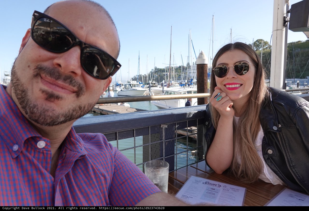 Couple Enjoying Marina Lunch Date