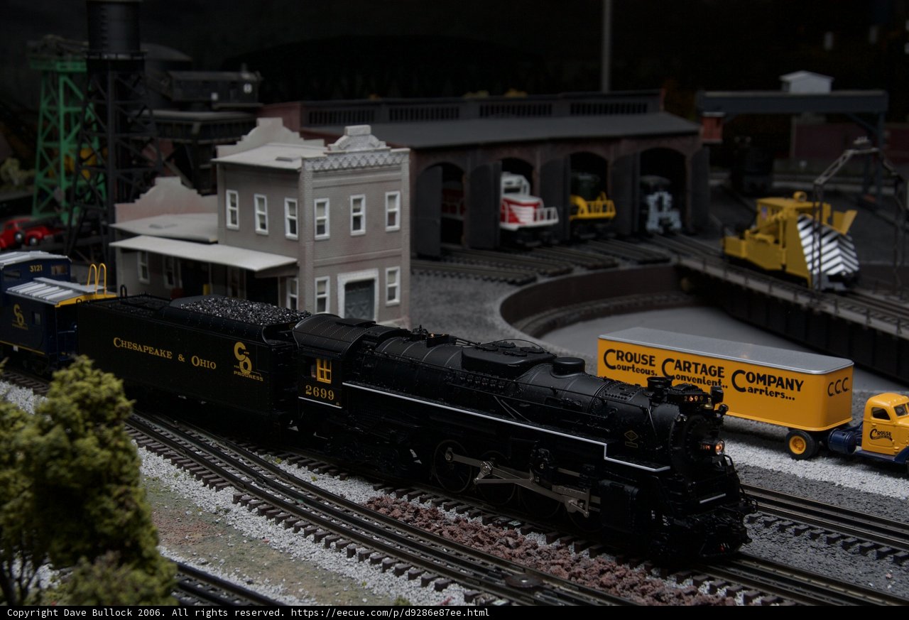 Miniature Railroad in a Diorama