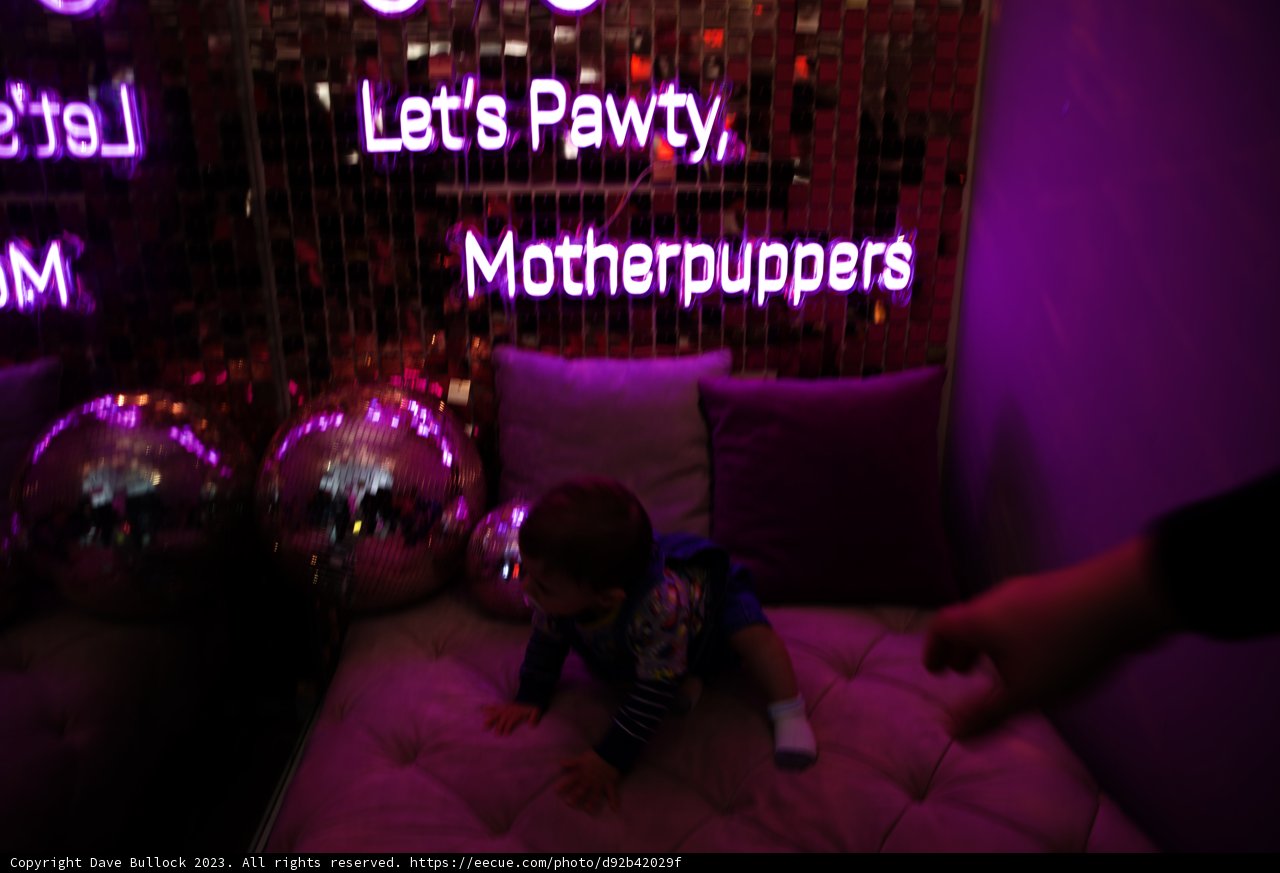 Baby's Playful Neon Party