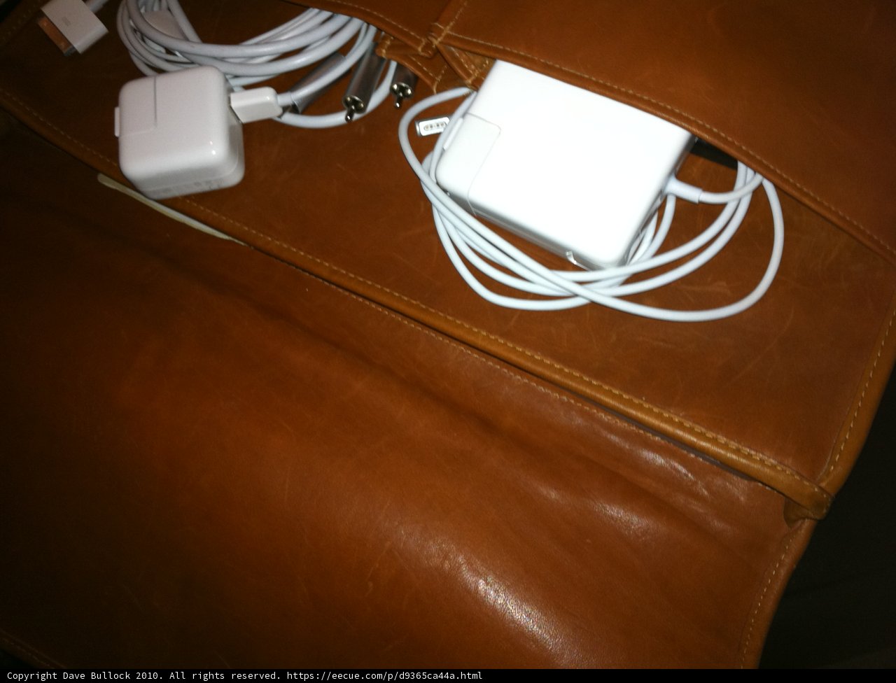 Leather case with chargers