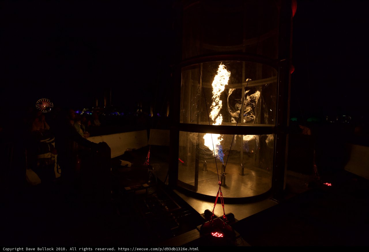 Fiery Tower at Coachella