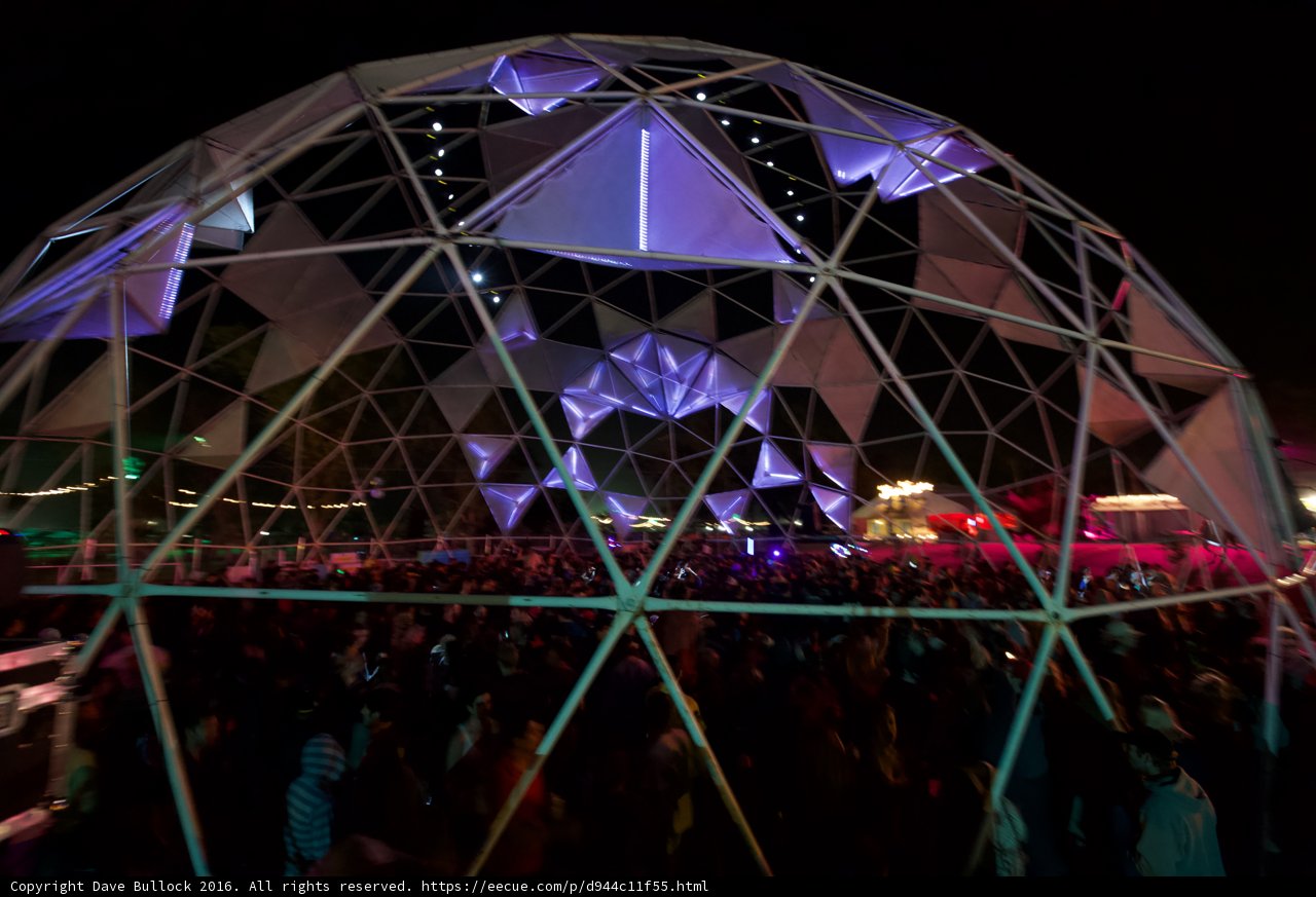 Illuminated Dome in the City