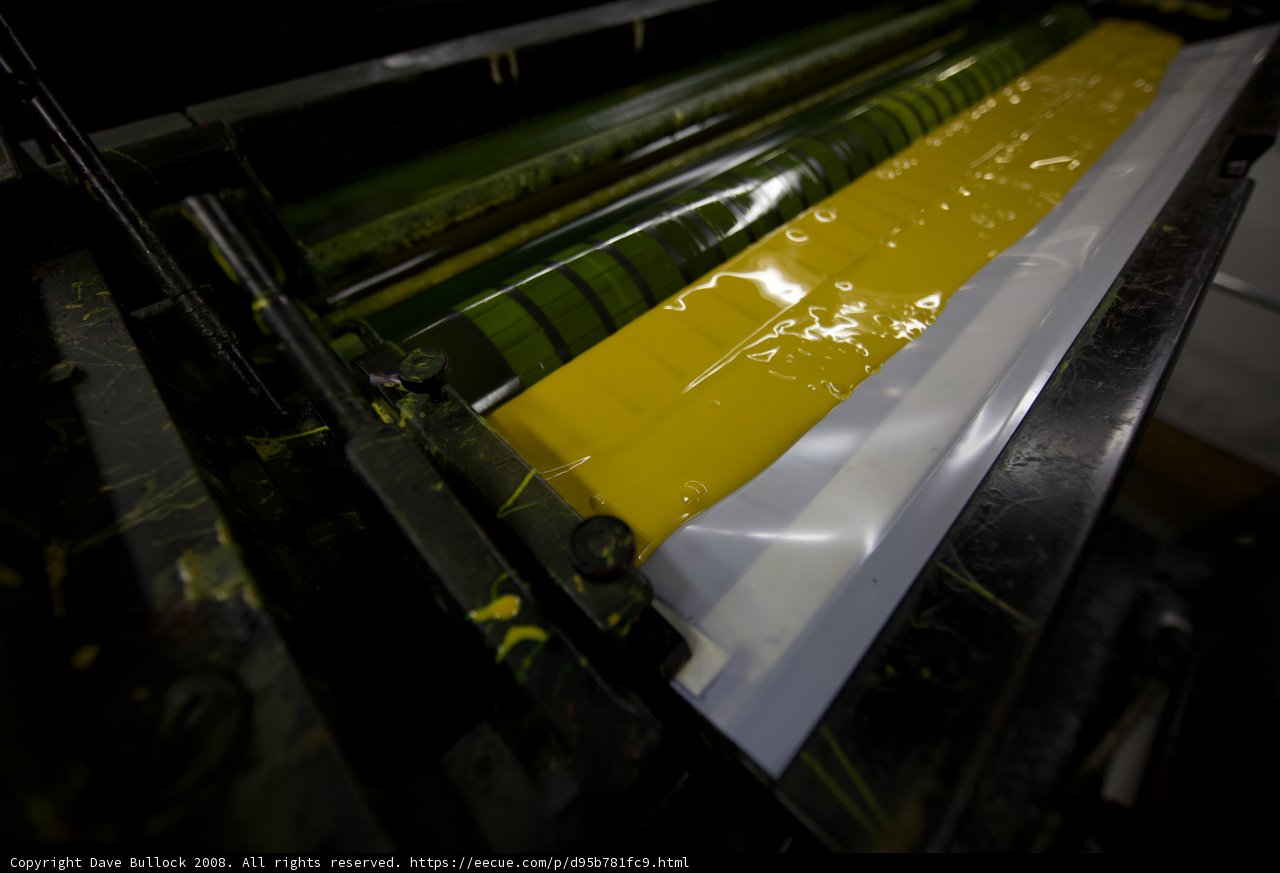 Industrial Printer in the Factory