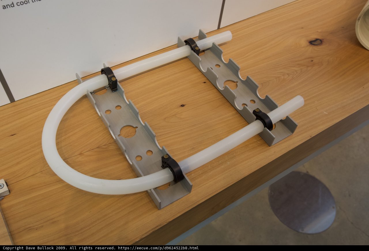 Plywood Pipe with Black Attachments