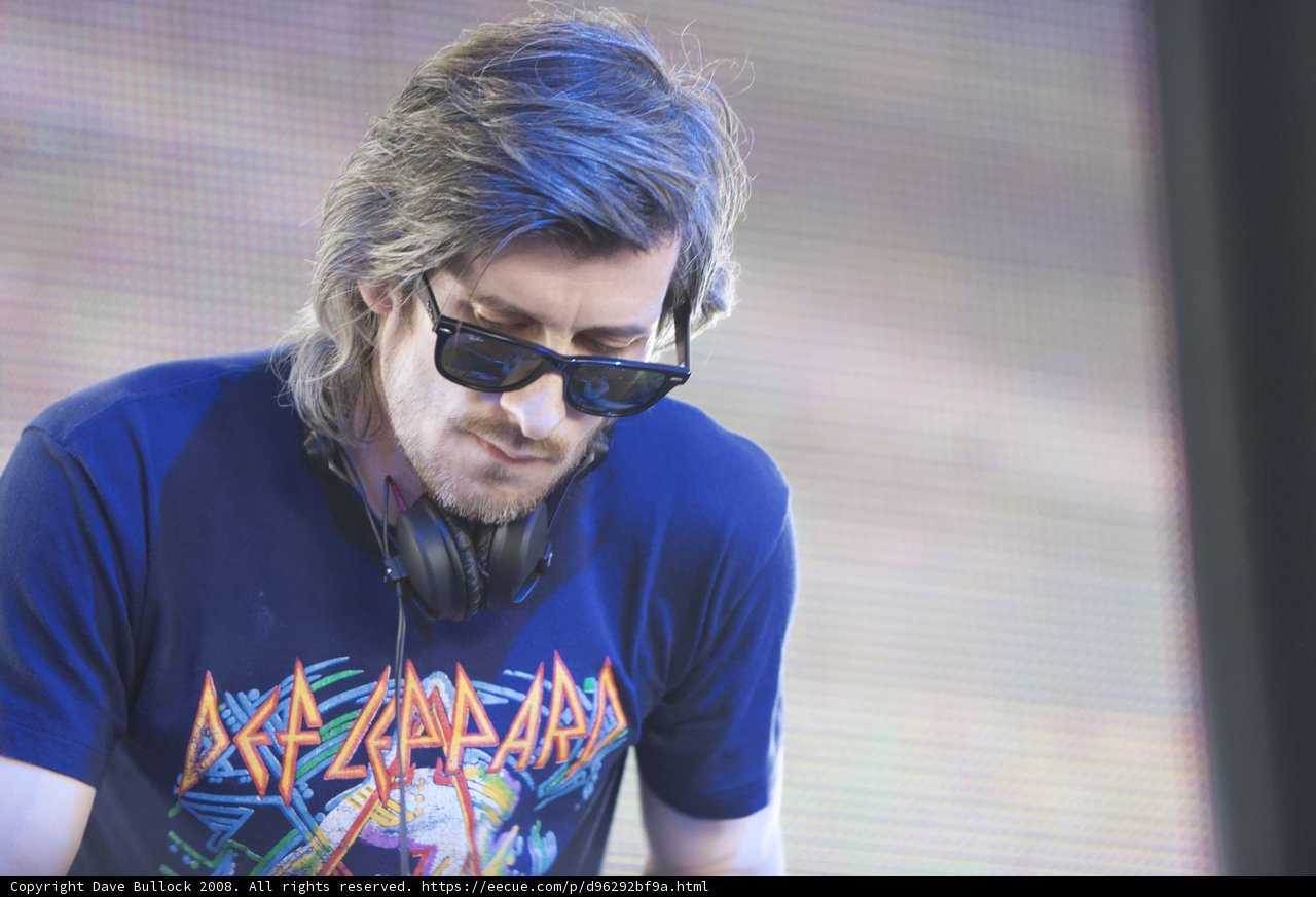 Sunglasses and T-Shirt on Stage