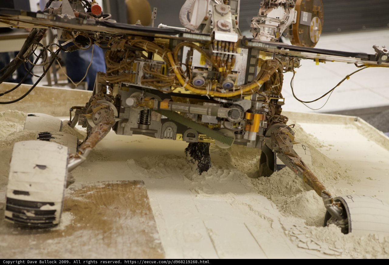 Unstuck Rover on Sandy Terrain