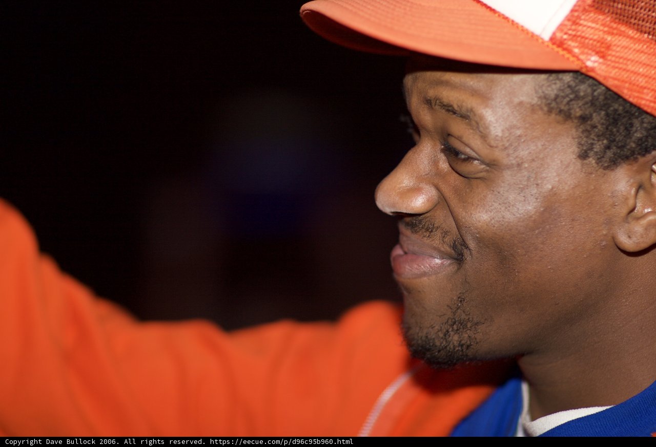Orange and White Baseball Cap