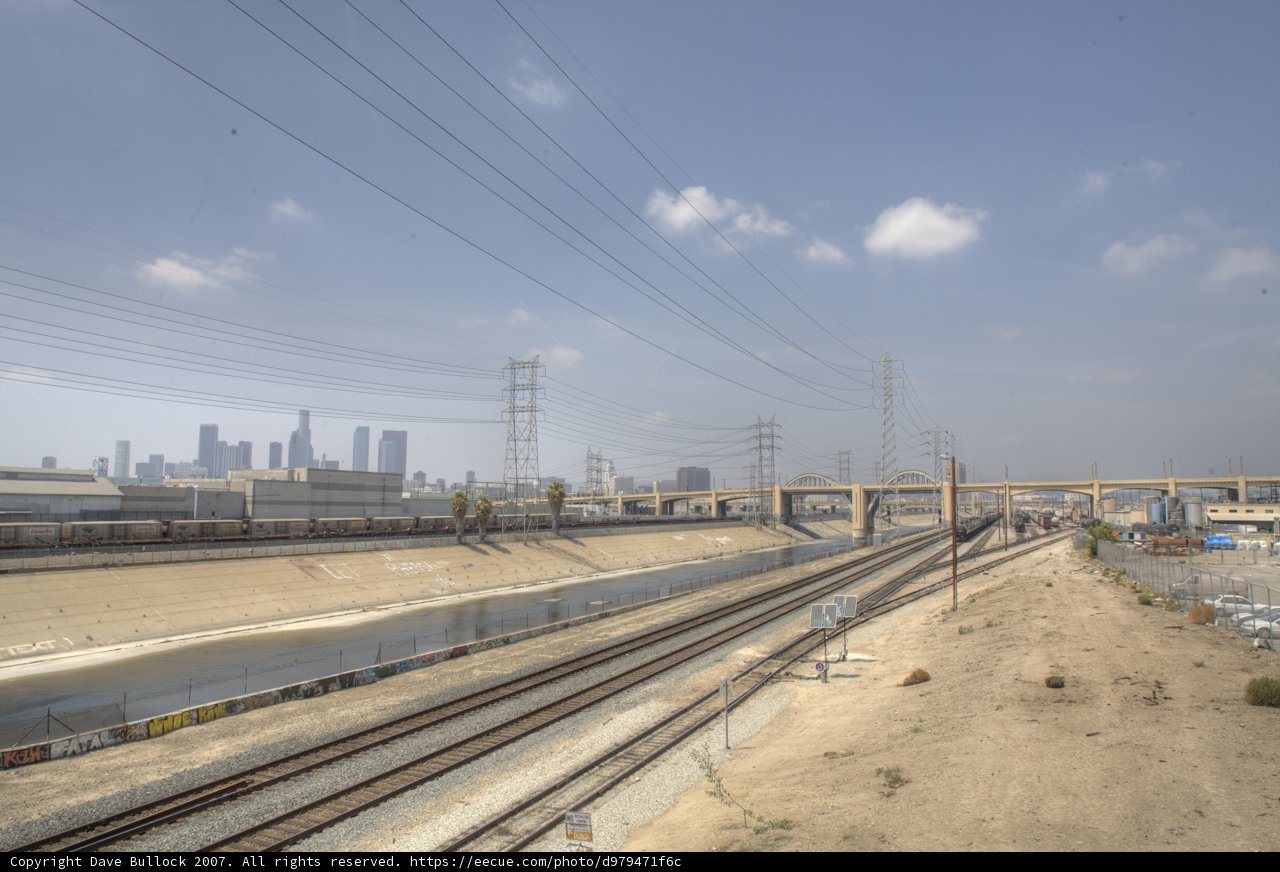 Train Tracks Leading to the City