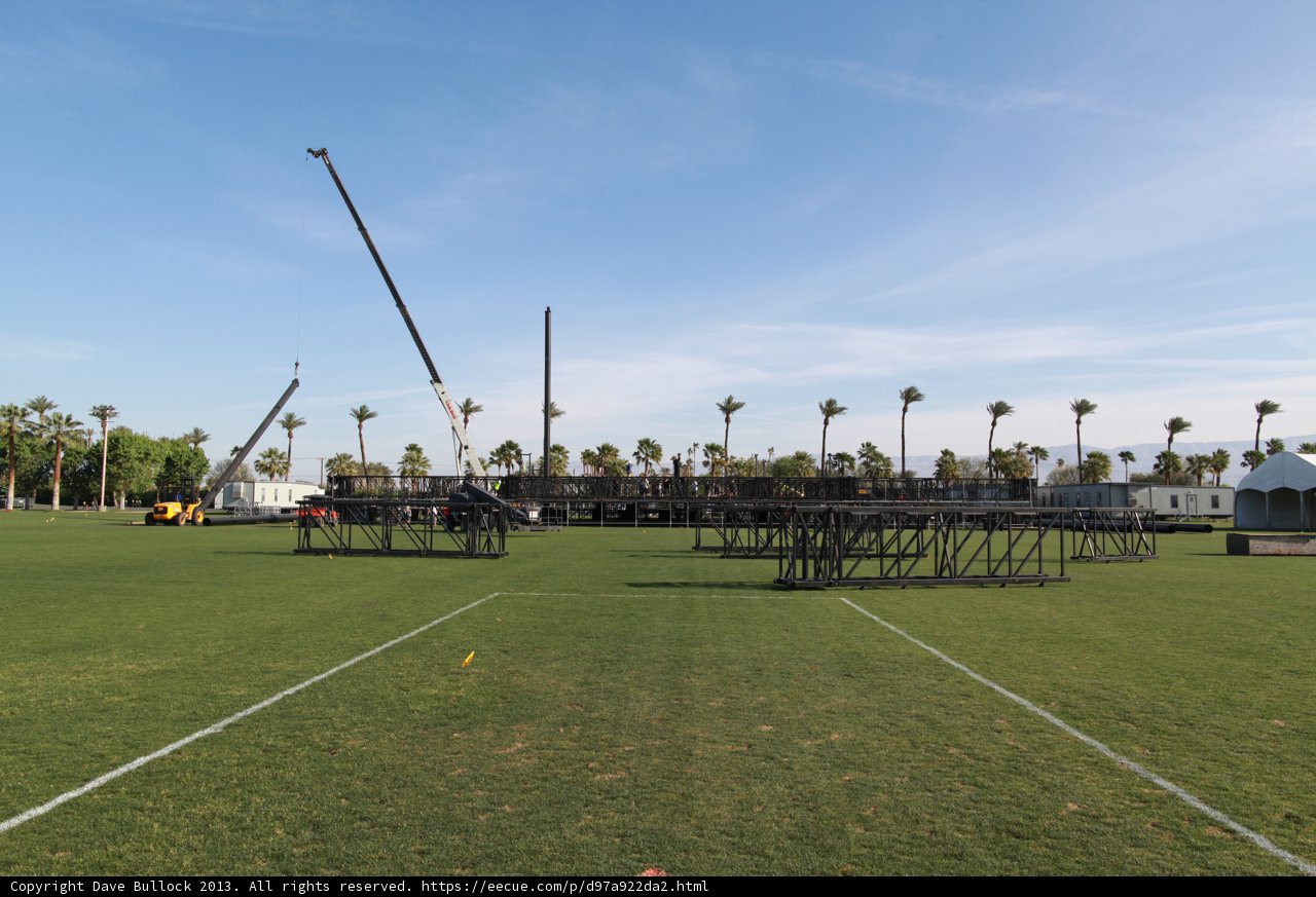 Construction Crane in the Coachella Field