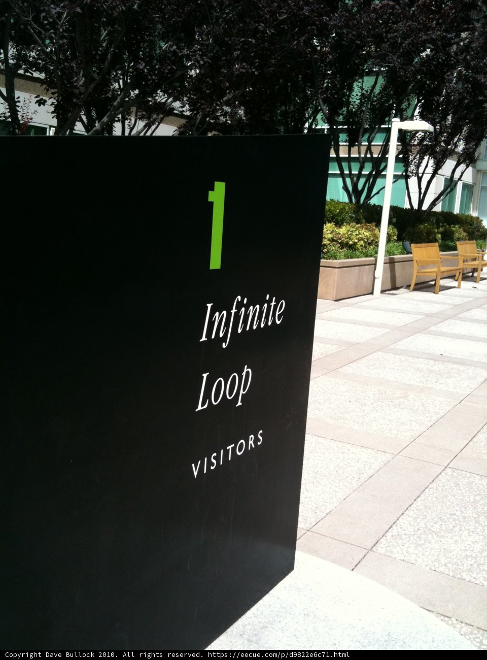 Infinite Loop Visitors Sign